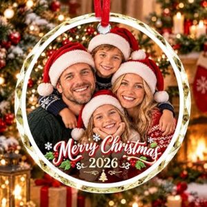 Customized Photo Personalized Crystal Christmas Decorations
