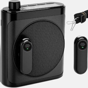 Voice Amplifier with 2 Magnetic Wireless Microphones