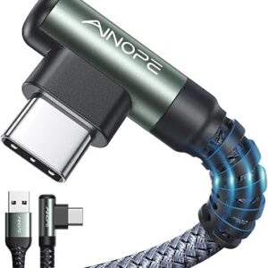AINOPE USB to USB C Cable Right Angle