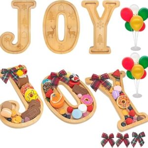 NSOYOS Bamboo Christmas Charcuterie Board Set