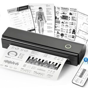 Portable Printers Wireless for Travel, N80 Bluetooth Thermal Printer
