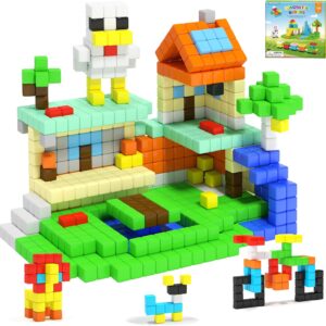 Hiwawind 110 PCS Magnetic Blocks for Kdis,Building Cubes Stem Learing Toys