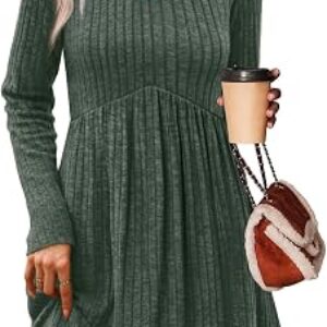 OFEEFAN Long Sleeve Dress