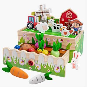 TOOYSEA Wooden Animal Farm Kids Toys