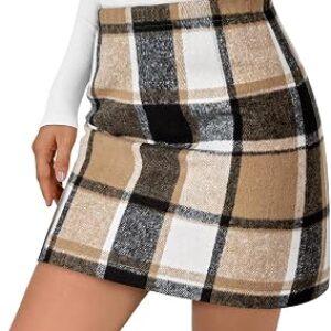 LILLUSORY Plaid Flannel Mini Skirts