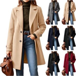 KUBBON Long Trench Coat Women