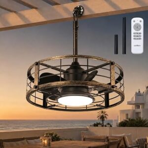 ADDLON Outdoor Ceiling Fan with Lights