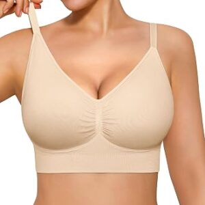 Popilush Bralettes for Women Wireless Minimizer Seamless Bra