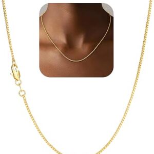 GOLDEGG 925 Sterling Silver 1Mm Box Chain