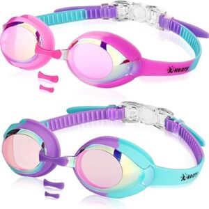 Kids Swim Goggles Anti Fog UV for Girls Toddler Boys 3-12