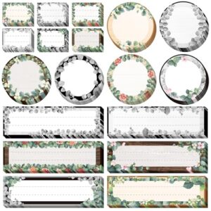 72 Pieces Eucalyptus Name Tags First Day of School Rose Name Labels