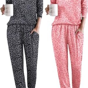 Ekouaer Womens Pajama Sets –2 Pcs