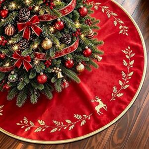 VOXOR Red Velvet Tree Skirt