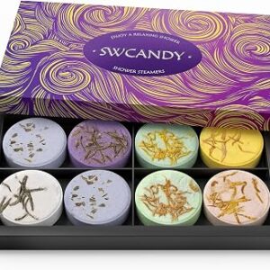 SWCANDY 8 Pc Shower Steamers Aromatherapy