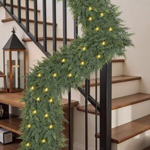 ZILITHRA 9FT Christmas Garland with Lights