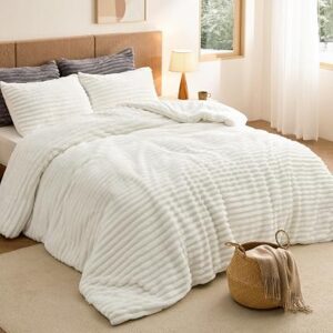 BEDSURE Fluffy Comforter Set