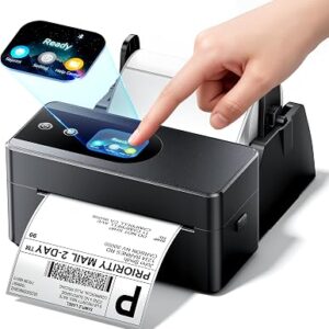 Phomemo PM64D Shipping Label Printer with Touch Screen & Label Holder