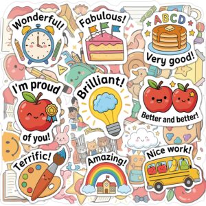 Classroom Must Haves – 480 PCS Teacher Reward Stickers for Kids Students | Teacher Must Have Classroom School Essentials Favors Stuff- Back to School Supplies Toys Games Crafts Stickers Gifts for Kids