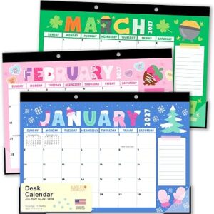 Large Desk Calendar 2027 – Desktop Calendar 2027-2028