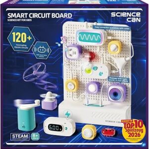 Science Can STEM Toys for Ages 8-13, Circuit Board for Kids w/ 120 Projects
