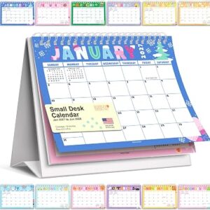 Small Desk Calendar 2027 Standing Flip – 2027 Desk Calendar Small