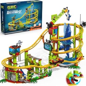 Mosasaur Roller Coaster Building Set, Toy Gifts for Kids Ages 8+