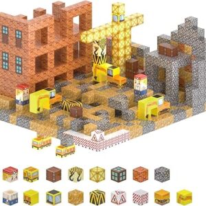Magnetic Building Blocks for Kids, 100PCS STEM Educational Tiles Cubes