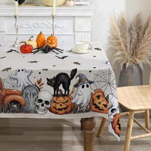 CUSUGBASO Halloween Tablecloth Spooky Ghost