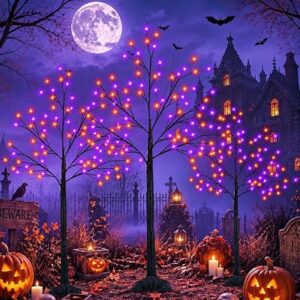 LORRYTE 3Pack Black Halloween Tree