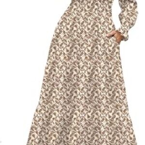 Amzdora Womens Floral Maxi Dress