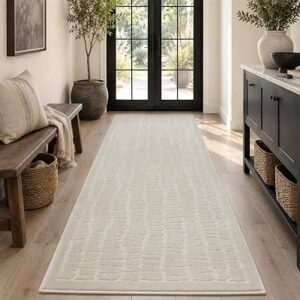 2×6 Hallway Runner Rug Washable Entryway Rug Beige