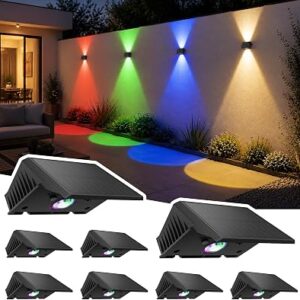 DELAIGLOW Solar Fence Lights Outdoor