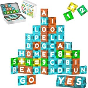 SKTMYY Magnetic Tiles Letters & Numbers