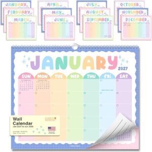 2027 Calendar Wall – 2027 Wall Calendar Large for Home, Office & School