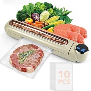 Compact Vacuum Sealer for Food, 78KPA Suction, Dry/Wet Modes