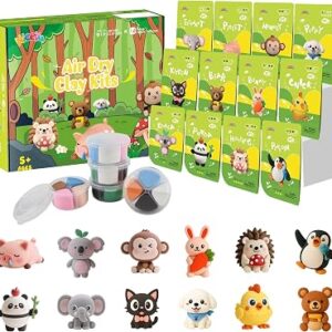 NICELLA Air Dry Clay Kit 12 Animals