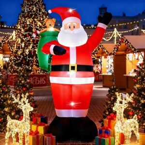 GENERIC 8 FT Christmas Inflatable Santa Claus