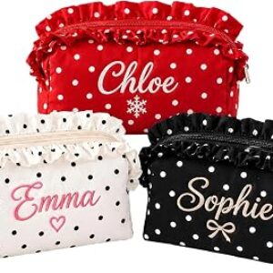 KEQHAULI Custom Polka Dot Makeup Bag