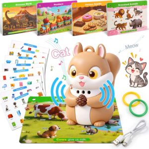 Interactive Learning Toys for Kids – Recordable Talking Pen with Cards & Stickers, Sensory Toys for Kids with Autism, Montessori Preschool Educational Toys, Birthday Gifts for Boys Girls Age 3+