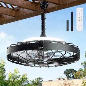 ADDLON Outdoor Ceiling Fan with Lights