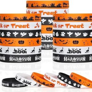 GENUVI Halloween Rubber Bracelets 30 PCS