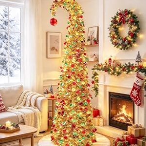 PUETUNG Pop Up Christmas Tree Curved