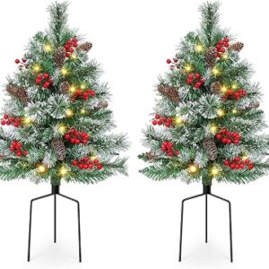 TOWPONICS 2 Pack 30In Christmas Trees