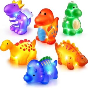 MACALOCA Light Up Dinosaur Bath Toys