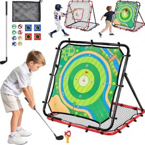 Golf Chipping Game Set with Double-Sided Mat 33 x 33 IN