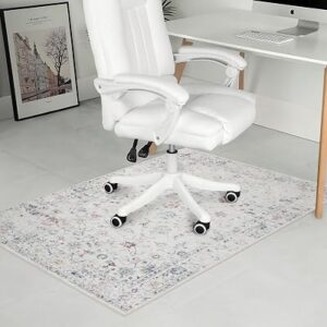 Office Chair Mat for Hardwood Floor, 0.2” Thick Non-Slip Desk Rug, Silent Glide Floor Protector for Rolling Chairs, Easy-Clean Surface,Silent Glide Mat for Tile & Laminate