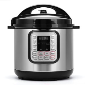 8.5 Quart Electric Pressure Cooker, 16-in-1 Multi-Functional Slow Cooker, Rice Cooker, Saute Pan, Soup Pot, Egg Cooker, Warmer, Preset Cooking, Stainless Steel