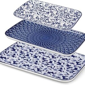 vancasso SELENE Porcelain Serving Platters Set of 3, 16/14/12 Inch