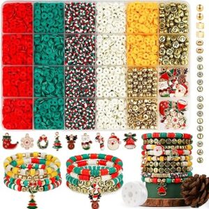 GIONLION Christmas Beads for Bracelets