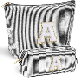 YOOLIFE Personalized Initial Makeup Bag